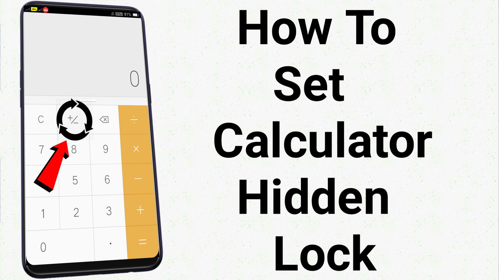 How To Set Calculator Hidden Lock